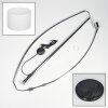 Soungou Staande lamp Chroom, Zwart, 1-licht