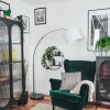 Soungou Staande lamp Chroom, Zwart, 1-licht
