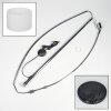 Bassagoda Staande lamp Chroom, Zwart, 1-licht