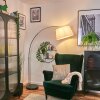 Bassagoda Staande lamp Chroom, Zwart, 1-licht