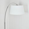 Bassagoda Staande lamp Chroom, Zwart, 1-licht