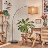 Ramila Staande lamp Nikkel mat, Zwart, 1-licht