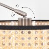 Ramila Staande lamp Nikkel mat, Zwart, 1-licht