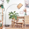 Ramila Staande lamp Nikkel mat, Zwart, 1-licht