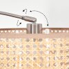 Barcos Staande lamp Nikkel mat, Zwart, 1-licht