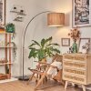 Bongal Staande lamp Nikkel mat, Zwart, 1-licht