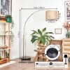 Bongal Staande lamp Nikkel mat, Zwart, 1-licht