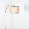 Bongal Staande lamp Nikkel mat, Zwart, 1-licht