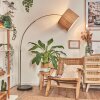 Bongal Staande lamp Nikkel mat, Zwart, 1-licht
