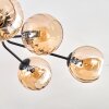 Koyoto Plafondlamp, Kogellampje 85 cm Amber, 8-lichts