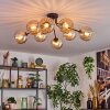 Koyoto Plafondlamp, Kogellampje 85 cm Amber, 8-lichts