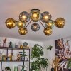 Ripoll Plafondlamp, Kogellampje Blauw, Goud, Groen, 10-lichts