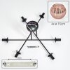 Koyoto Plafondlamp, Kogellampje 78 cm Koperkleurig, 6-lichts