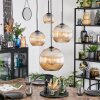 Koyoto Hanglamp, Kogellampje, Cluster hanglamp Amber, 4-lichts