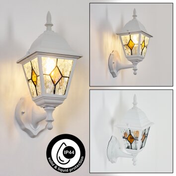 Naofe Wandlamp voor buiten, Wandlamp Wit, 1-licht