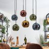 Koyoto Hanglamp, Kogellampje, Hanglamp Blauw, Goud, Groen, Koperkleurig, 6-lichts