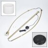 Soungou Staande lamp Messing, Zwart, 1-licht