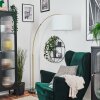 Bassagoda Staande lamp Messing, Zwart, 1-licht