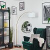 Bassagoda Staande lamp Messing, Zwart, 1-licht