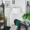 Bassagoda Staande lamp Messing, Zwart, 1-licht