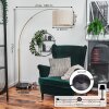 Bassagoda Staande lamp Messing, Zwart, 1-licht