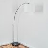 Soungou Staande lamp Nikkel mat, Zwart, 1-licht