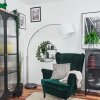 Soungou Staande lamp Nikkel mat, Zwart, 1-licht