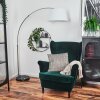 Bassagoda Staande lamp Nikkel mat, Zwart, 1-licht