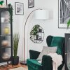 Soungou Staande lamp Messing, Zwart, 1-licht