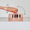 Soungou Staande lamp Messing, Zwart, 1-licht