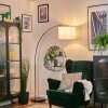 Soungou Staande lamp Messing, Zwart, 1-licht