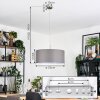 Pilaru Hanglamp, Hanglamp Chroom, Nikkel mat, 1-licht