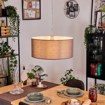Pilaru Hanglamp, Hanglamp Chroom, Nikkel mat, 1-licht