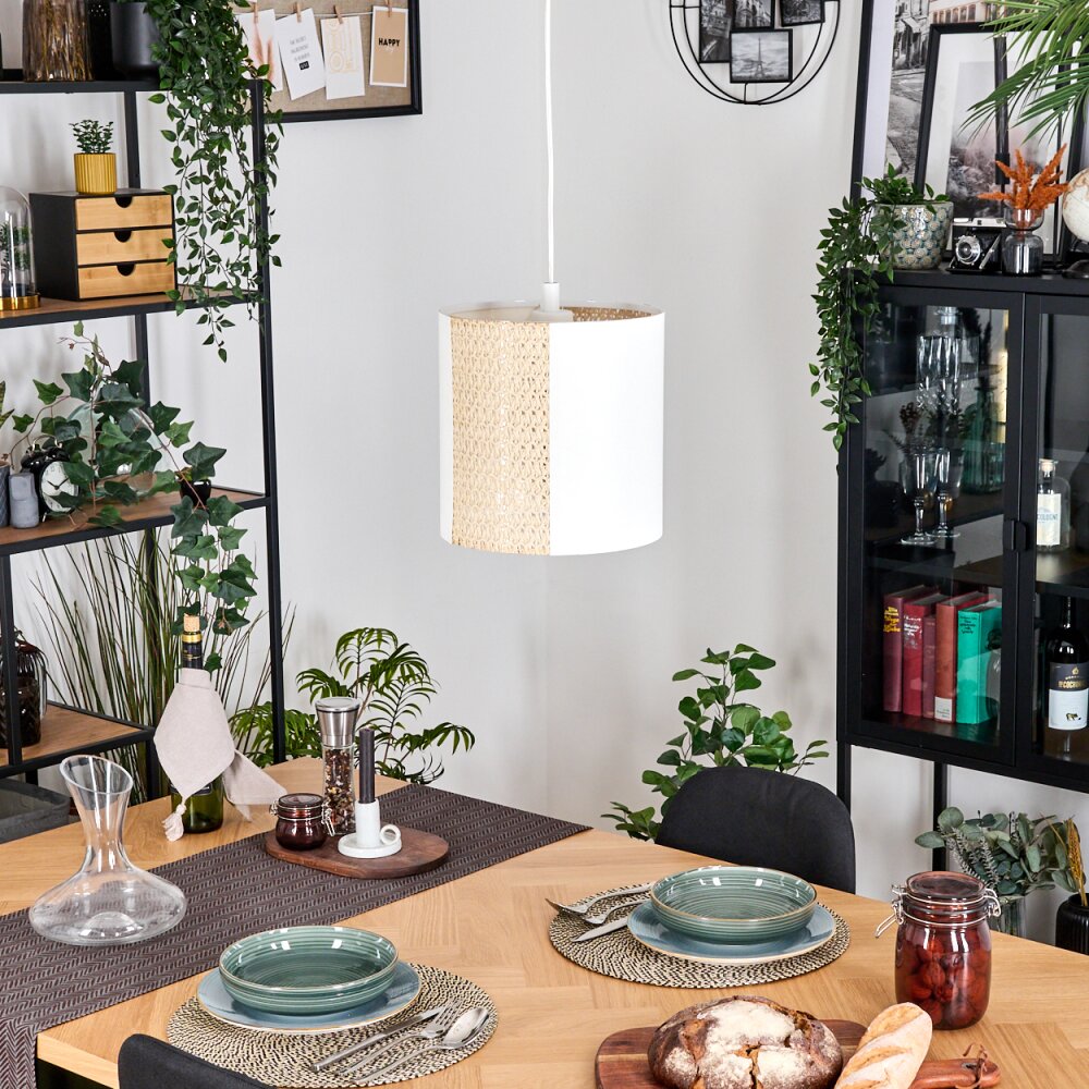 Desroches Hanglamp, Hanglamp Wit, 1-licht