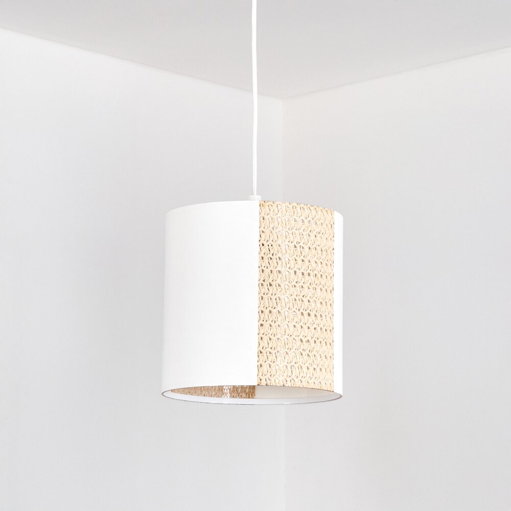 Desroches Hanglamp, Hanglamp Wit, 1-licht