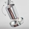 Mirando Plafondlamp, Plafondspot LED Chroom, Zilver, Transparant, Helder, 4-lichts