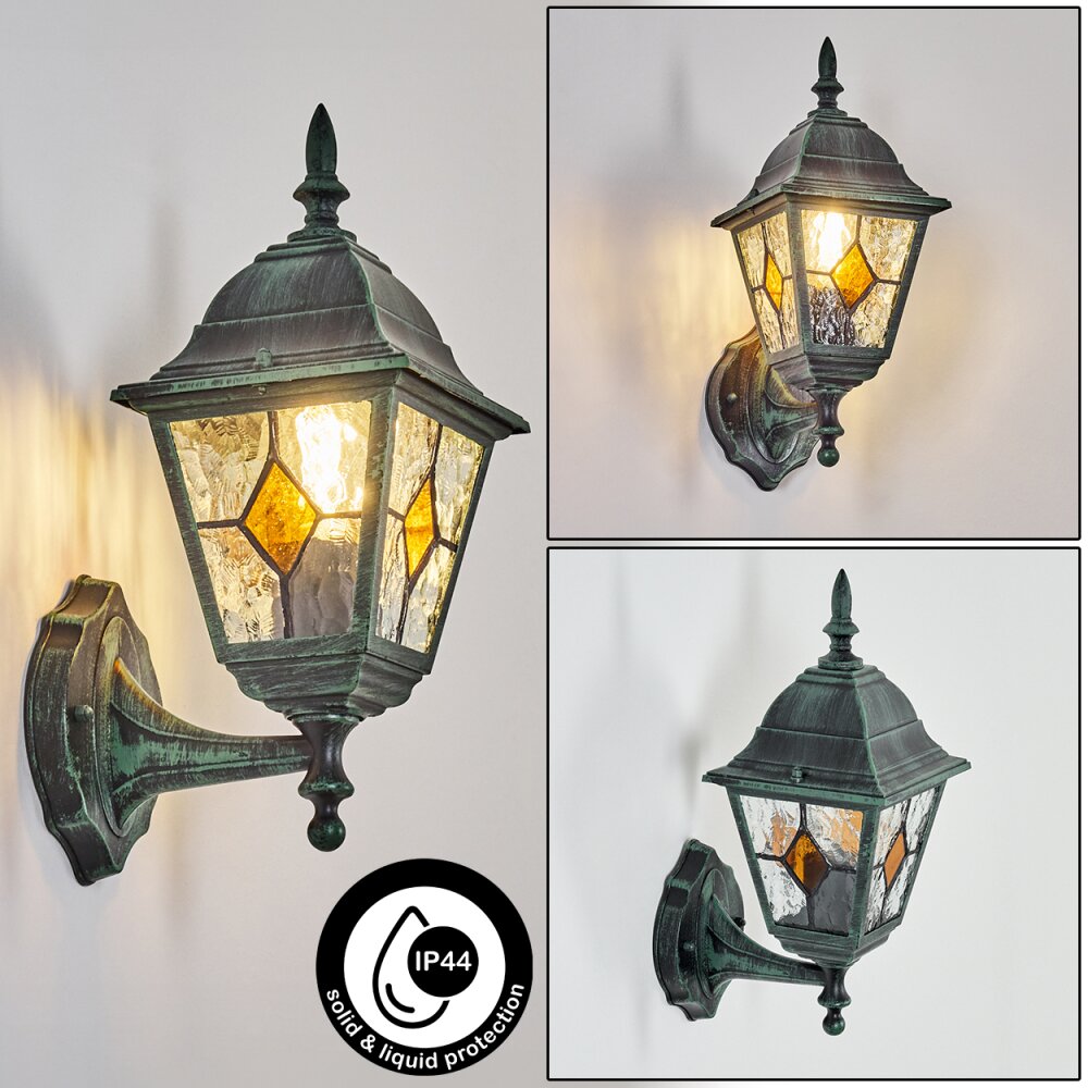 Naofe Wandlamp voor buiten, Wandlamp Groen, Zwart, 1-licht main product photo