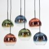 Koyoto Hanglamp, Kogellampje, Hanglamp Blauw, Groen, Duidelijk, Koperkleurig, 6-lichts