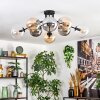 Gastor Plafondlamp, Kogellampje Amber, Duidelijk, Rookkleurig, 8-lichts Gastor Plafondlamp, Kogellampje Amber, Duidelijk, Rookkleurig, 8-lichts