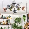 Gastor Plafondlamp, Kogellampje 87 cm Blauw, Groen, Duidelijk, Koperkleurig, 8-lichts