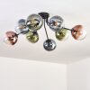 Gastor Plafondlamp, Kogellampje 87 cm Blauw, Groen, Duidelijk, Koperkleurig, 8-lichts