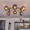 Gastor Plafondlamp, Kogellampje 87 cm Blauw, Groen, Duidelijk, Koperkleurig, 8-lichts