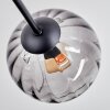 Koyoto Plafondlamp, Kogellampje 78 cm Duidelijk, Rookkleurig, 6-lichts
