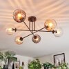 Koyoto Plafondlamp, Kogellampje 78 cm Amber, Duidelijk, Rookkleurig, 6-lichts