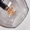 Koyoto Plafondlamp, Kogellampje 78 cm Amber, Rookkleurig, 6-lichts