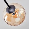 Koyoto Plafondlamp, Kogellampje 78 cm Amber, 6-lichts