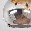 Koyoto Plafondlamp, Kogellampje 40 cm Natuurlijke kleuren, Zwart, 3-lichts