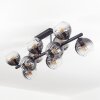 Koyoto Plafondlamp, Kogellampje Duidelijk, Rookkleurig, 10-lichts Koyoto Plafondlamp, Kogellampje Duidelijk, Rookkleurig, 10-lichts