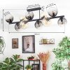 Koyoto Plafondlamp, Kogellampje Amber, Duidelijk, Rookkleurig, 10-lichts