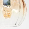 Koyoto Plafondlamp, Kogellampje Amber, Duidelijk, Rookkleurig, 10-lichts